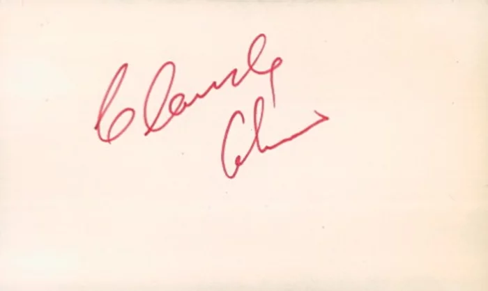 Claude Akins autograph