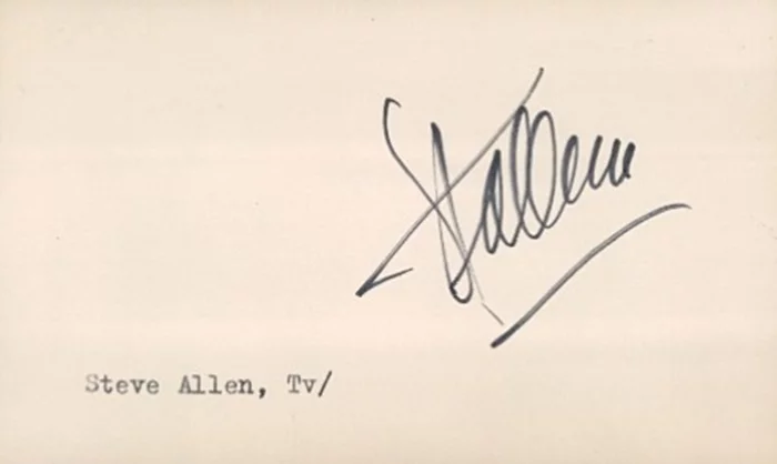 Steve Allen autograph