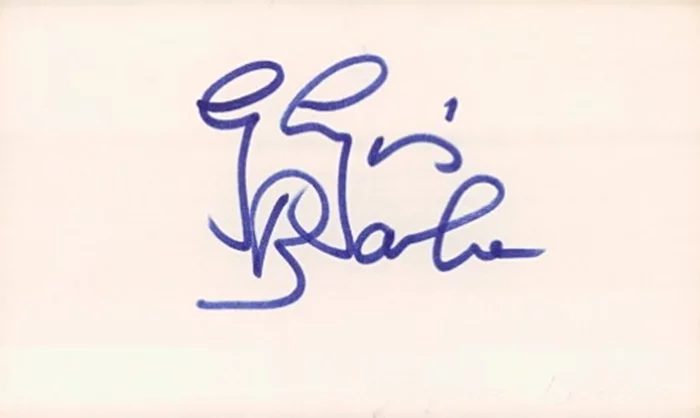 Glynis Barber autograph