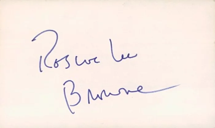 Roscoe Lee Browne autograph