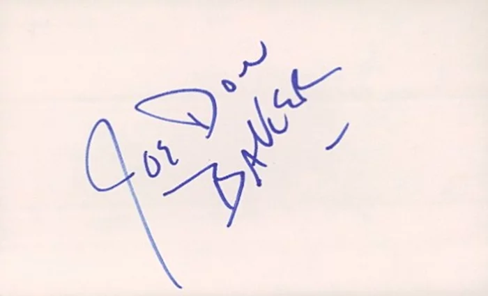 Joe Don Baker autograph