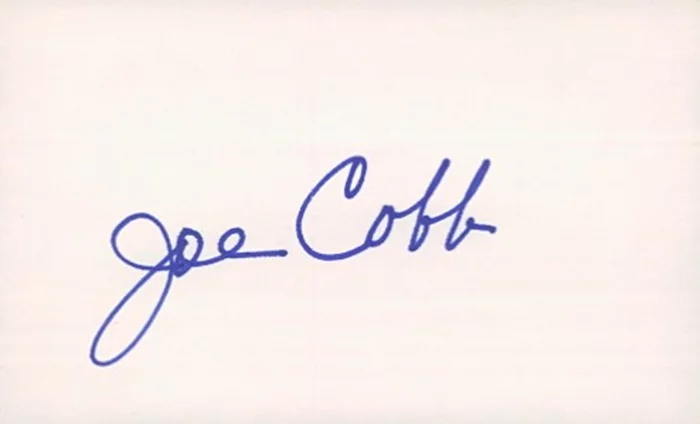 Joe Cobb autograph