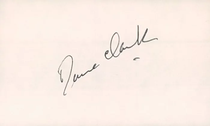 Dane Clark autograph