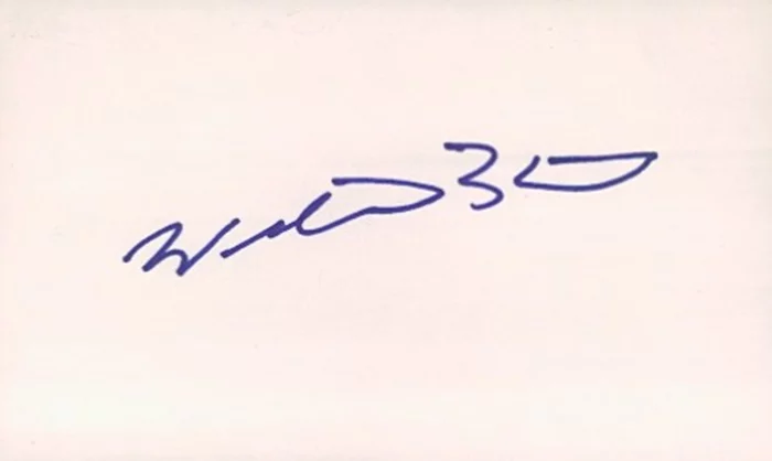 William B. Davis autograph