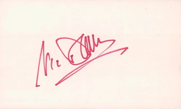 Vic Damone autograph