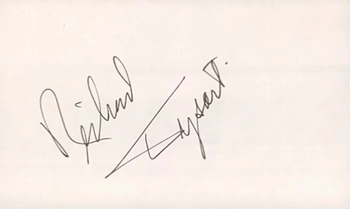 Richard Dysart autograph