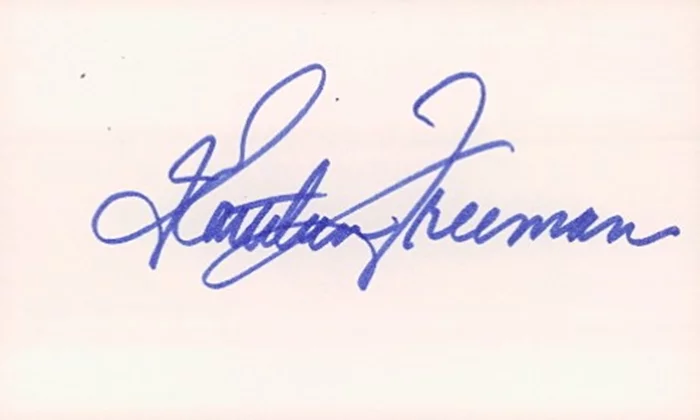 Kathleen Freeman autograph