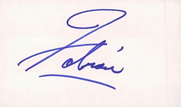 Fabian autograph