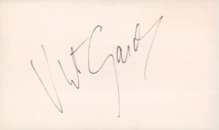 Vincent Gardenia autograph