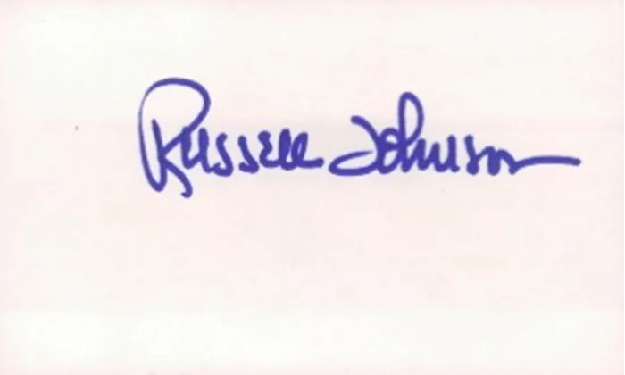 Russell Johnson autograph