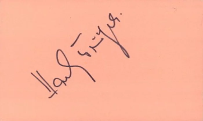 Hardy Kruger autograph