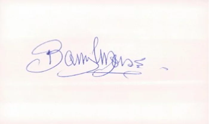 Barry Morse autograph