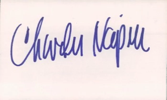 Charles Napier autograph