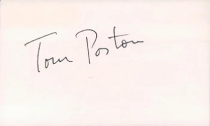 Tom Poston autograph