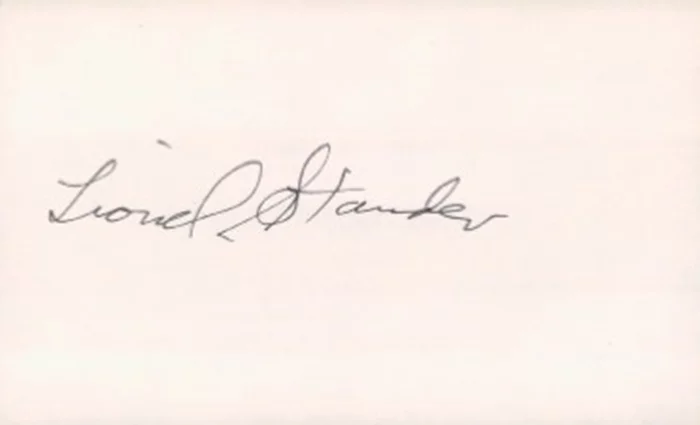 Lionel Stander autograph