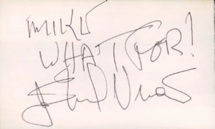 Jan-Michael Vincent autograph
