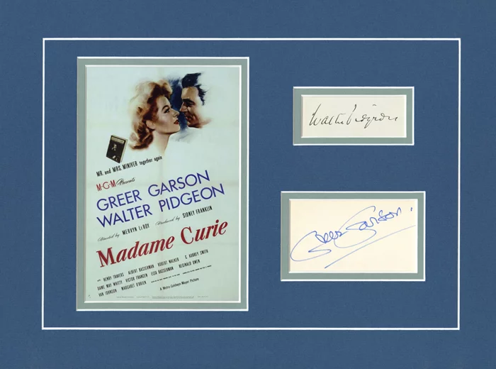 Madame Curie autograph