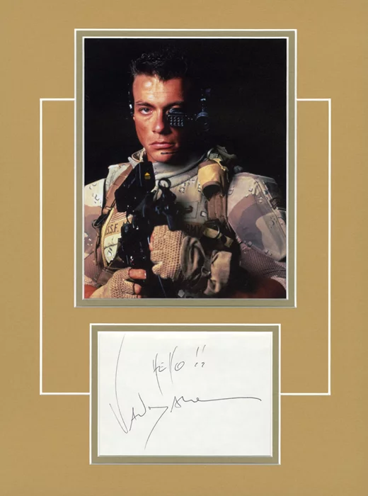 Jean-Claude Van Damme autograph