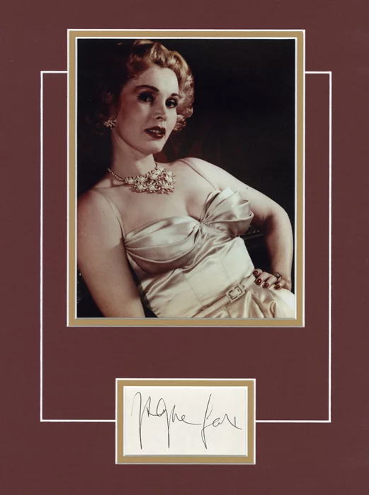 Zsa Zsa Gabor autograph