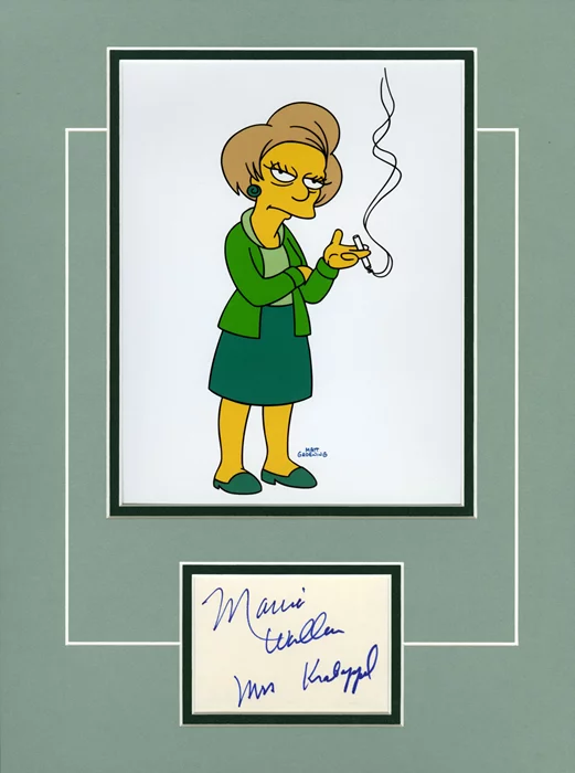 The Simpsons autograph