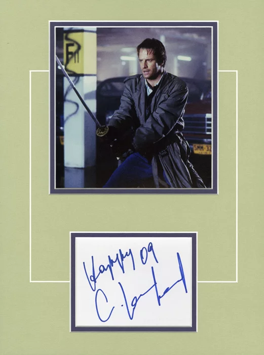 Christopher Lambert autograph