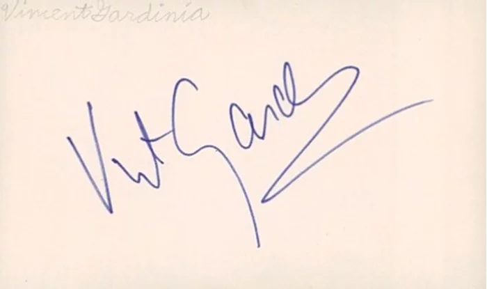 Vincent Gardenia autograph