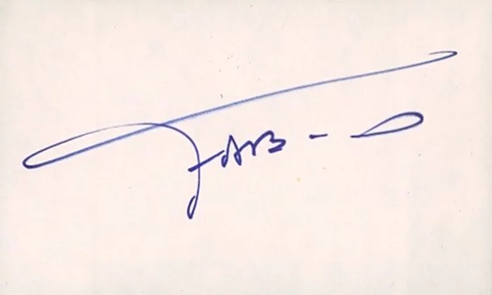 Fabio autograph