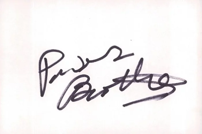 Powers Boothe autograph