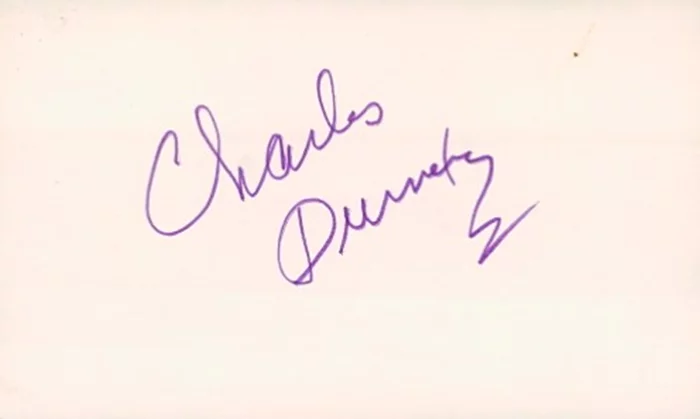 Charles Durning autograph