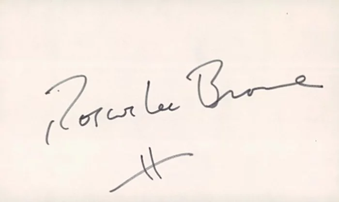 Roscoe Lee Browne autograph
