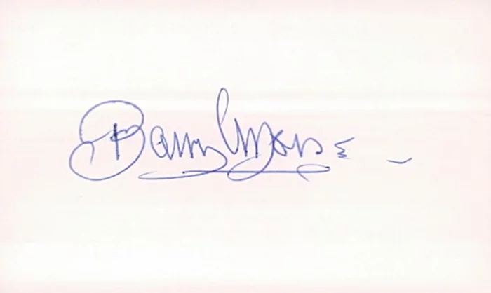 Barry Morse autograph