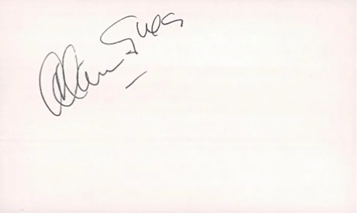 Alan Sues autograph