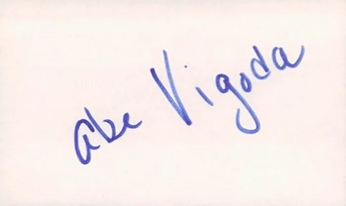 Abe Vigoda autograph