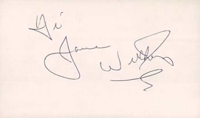 Jane Withers autograph