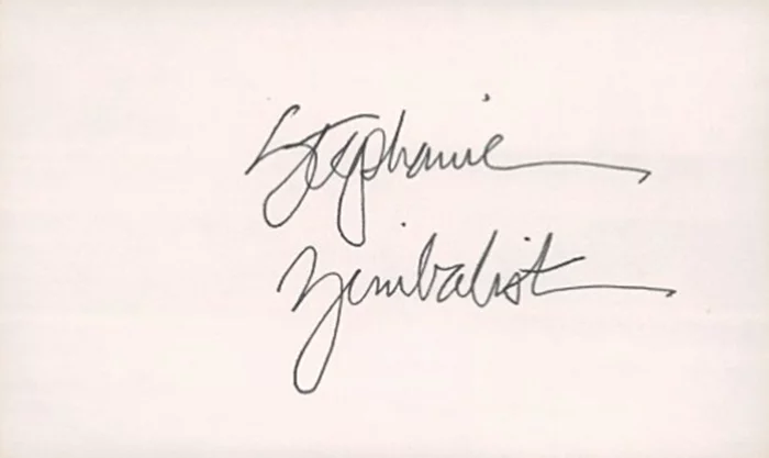 Stephanie Zimbalist autograph