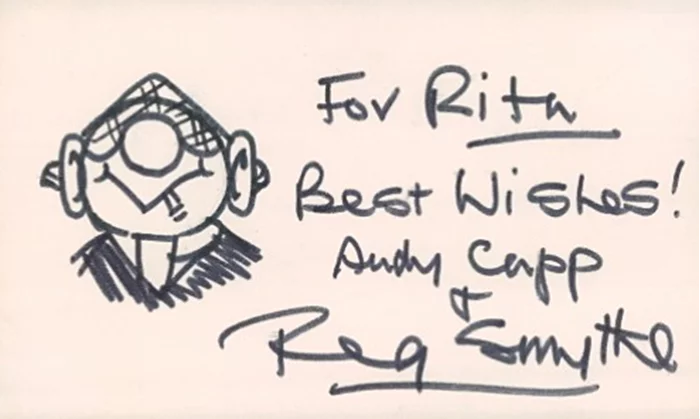Reg Smythe autograph