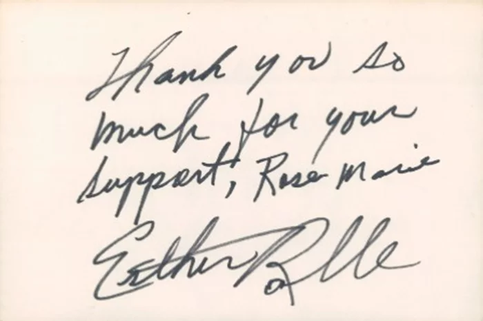 Esther Rolle autograph