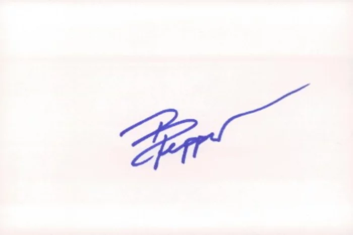 Barry Pepper autograph
