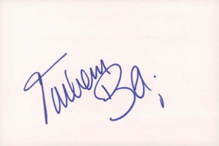 Turhan Bey autograph