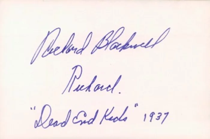 Mr. Blackwell autograph