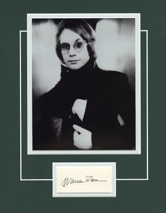 Warren Zevon autograph