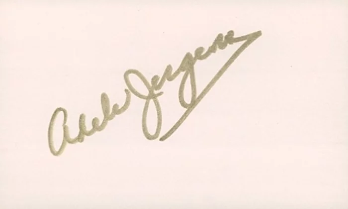 Adele Jergens autograph