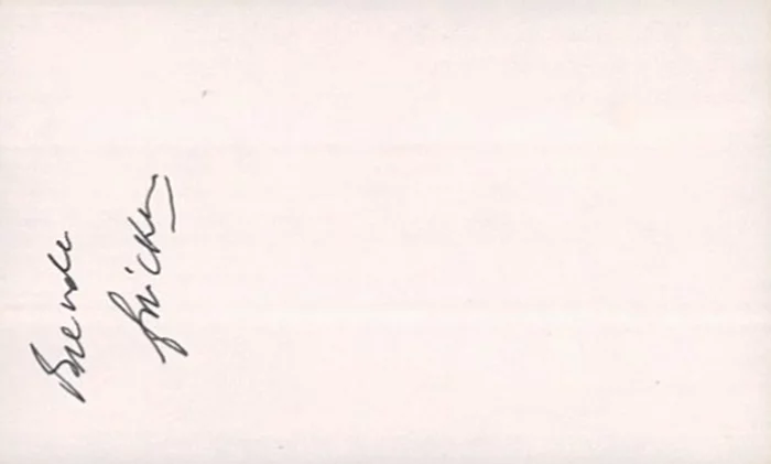 Brenda Fricker autograph