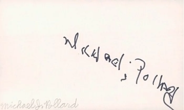Michael J. Pollard autograph