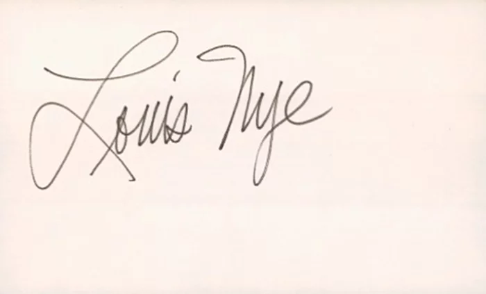 Louis Nye autograph