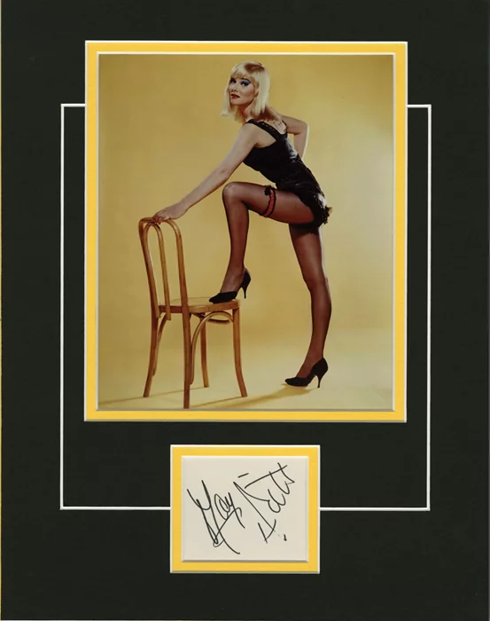 May Britt autograph