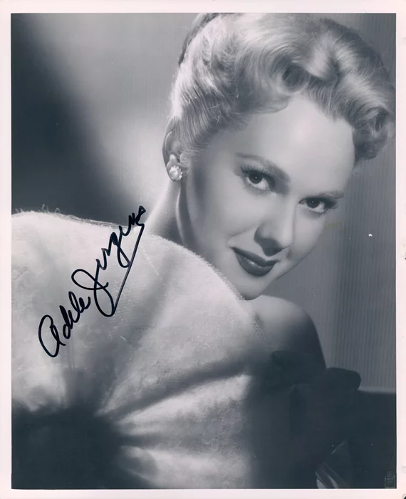 Adele Jergens autograph
