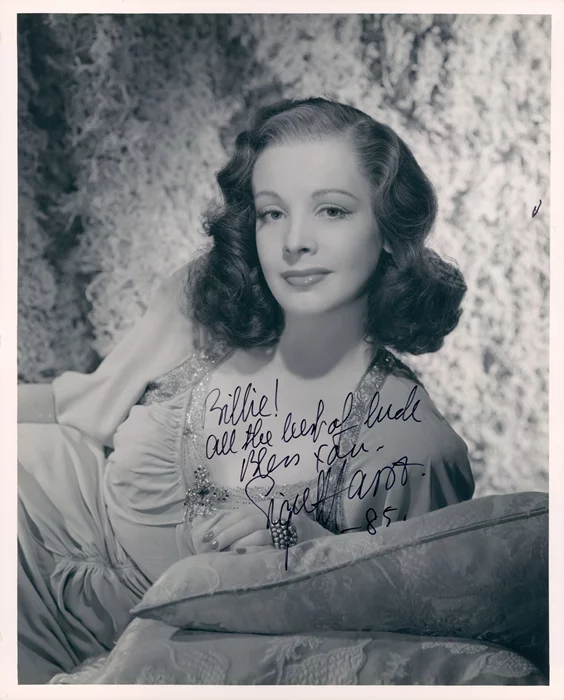 Signe Hasso autograph
