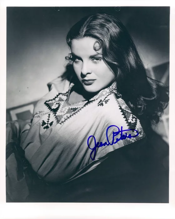 Jean Peters autograph