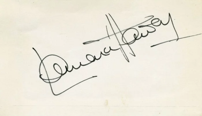 Laurence Harvey autograph